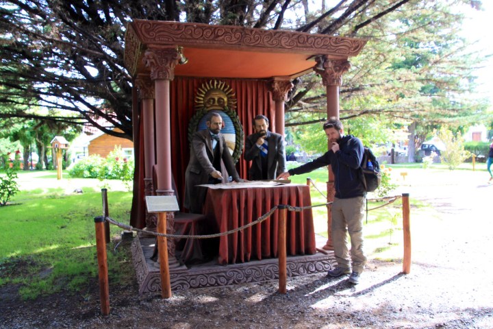 Negotiations were tough as Jason discusses the sovereignty of the Falklands / Islas Malvinas with his period bearded counterparts